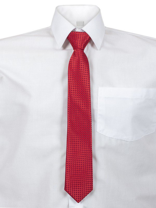 Рубашка белая с галстуком