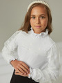 Блузка трикотажная, цвет: белый
